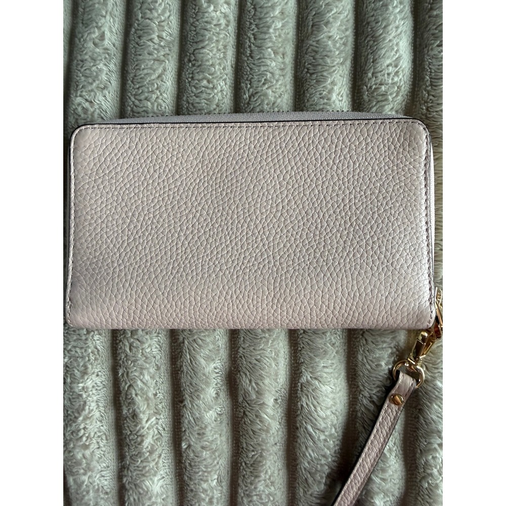 Michael Kors Jet Set Travel Large Flat Smartphone Wallet Blossom Pink Leather - Picture 2 of 13